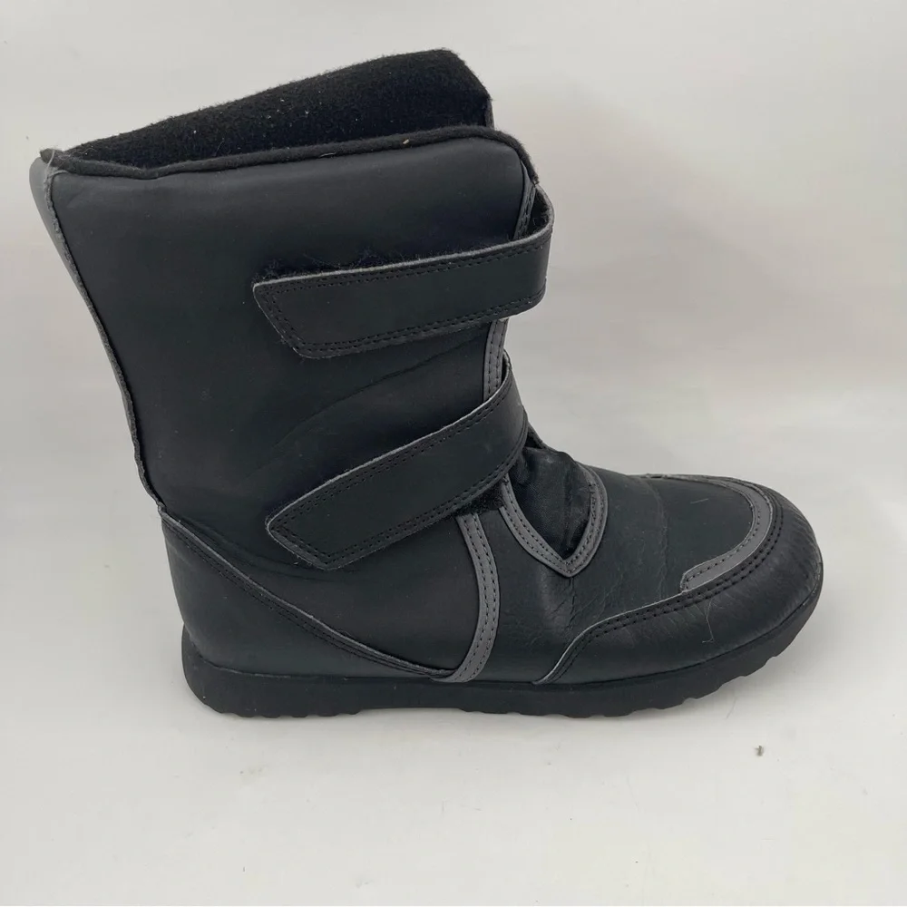 Rugged Outback Unisex Kids - SZ 2 Y - Black Hook & Loop Closure Winter Boots